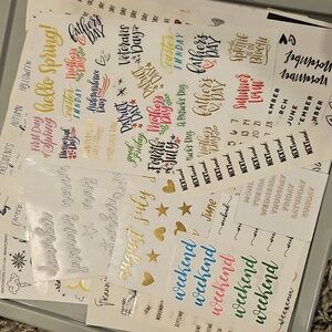 Seasonal Assorted Planner Sticker XL Bundle - Months, Holiday, Weather Theme